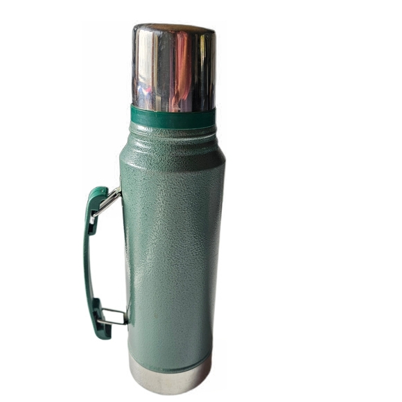 Vintage Stanley Green Insulated Thermos with Handle - Picture 3 of 8